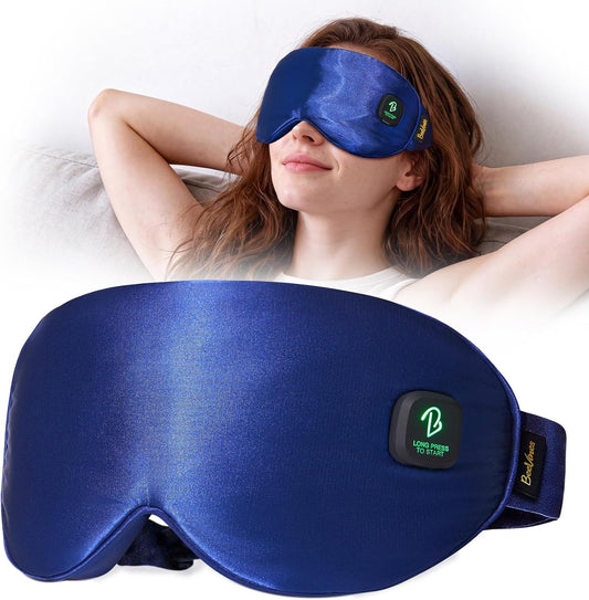 Heated Eye Mask, Cordless Warm Compress for Dry Eyes, 3 Heat Levels, 1500mAh Rechargeable Battery, 15-Min Auto-Off, Washable Cover, for Travel, Gifts for Women & Men